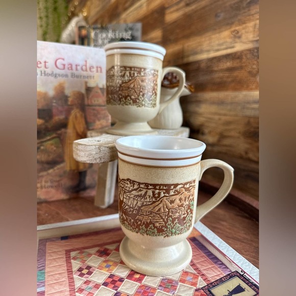 Rustic Grand Canyon embossed mug set of 2 - Picture 5 of 16
